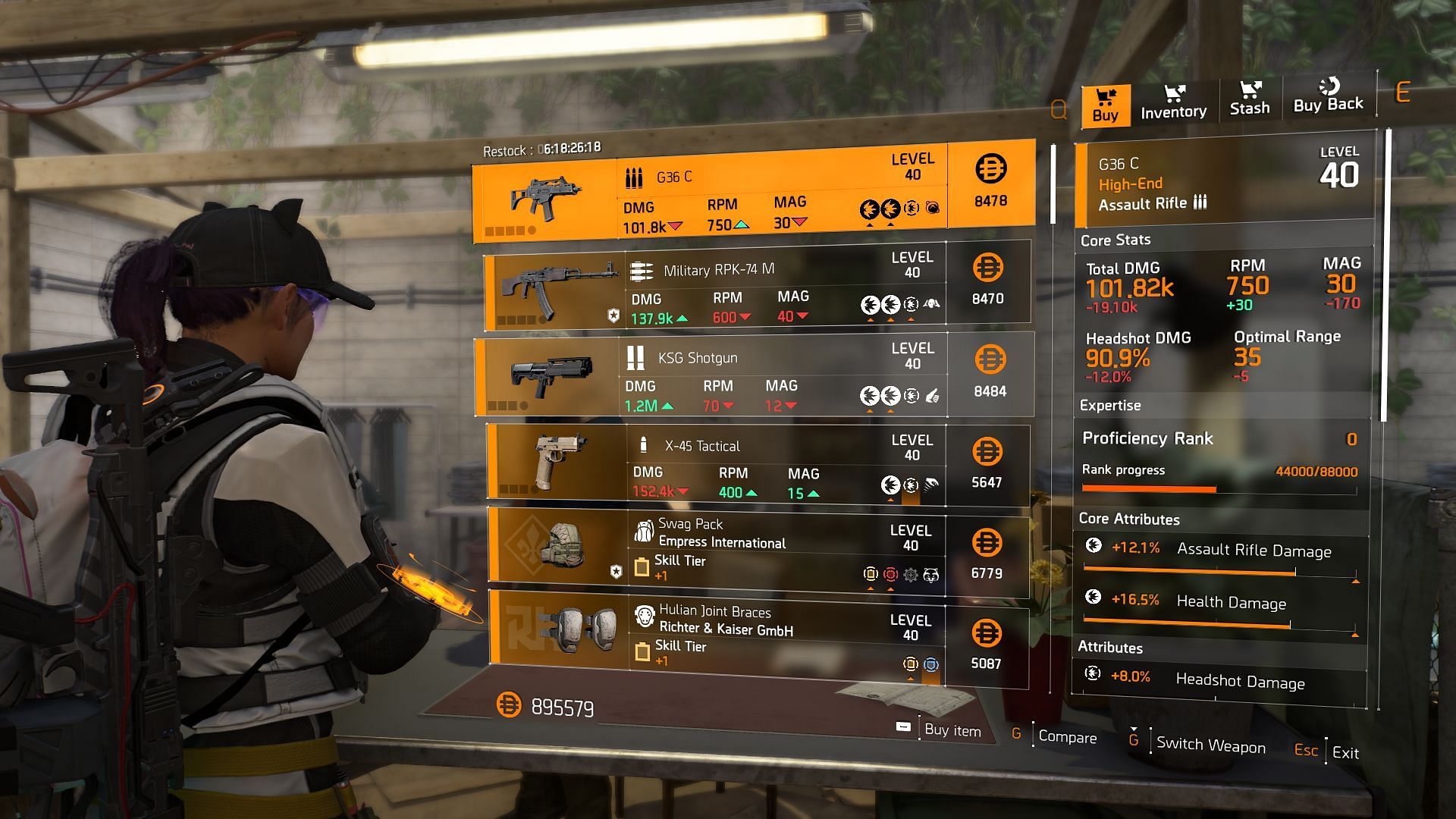 The Division 2 vendor at Haven Atrium (Image via Sportskeeda Gaming || Ubisoft)
